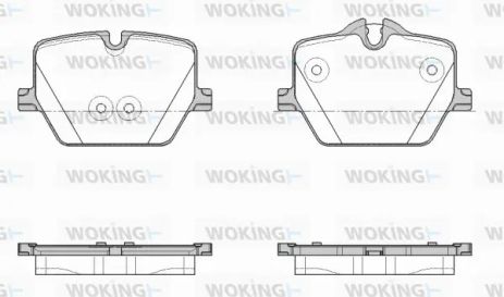 Комплект тормозных колодок BMW 4, BMW 3, BMW Z4, WOKING (P1975300)