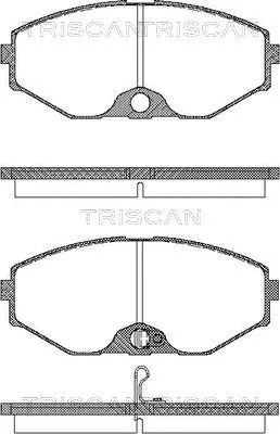 Комплект тормозных колодок INFINITI J30, NISSAN MAXIMA, TRISCAN (811014037)