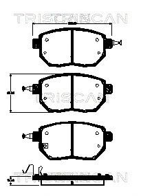 Комплект тормозных колодок INFINITI M35, NISSAN MAXIMA, NISSAN MURANO, TRISCAN (811068178)