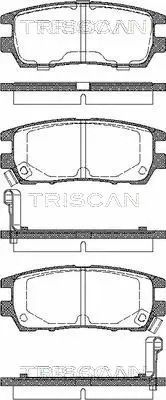 Комплект тормозных колодок MITSUBISHI DELICA, MITSUBISHI PAJERO, TRISCAN (811042003)