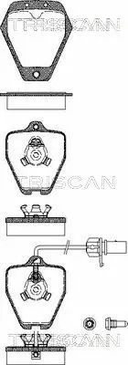 Комплект тормозных колодок AUDI A6, TRISCAN (811029031)