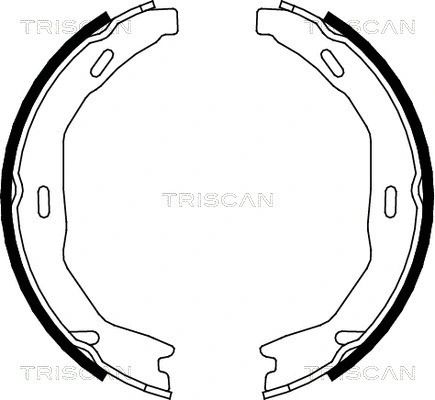 Комплект колодок стояночного тормоза MB C-CLASS, MB E-CLASS, TRISCAN (810023029)