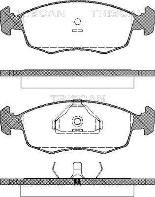 Комплект тормозных колодок FORD SIERRA, FORD ESCORT, FORD SCORPIO, TRISCAN (811016868)