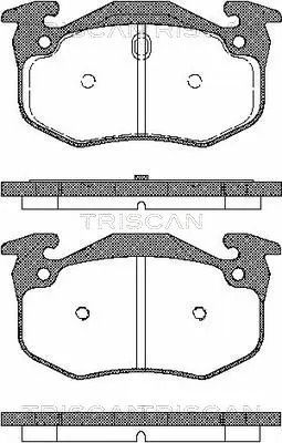 Комплект тормозных колодок PEUGEOT 309, RENAULT 19, RENAULT MEGANE, TRISCAN (811025001)