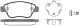 Комплект гальмівних колодок OPEL CORSA, FIAT PANDA, FIAT DOBLO, WOKING (P958330) Комплект гальмівних колодок OPEL CORSA, FIAT PANDA, FIAT DOBLO, WOKING (P958330)