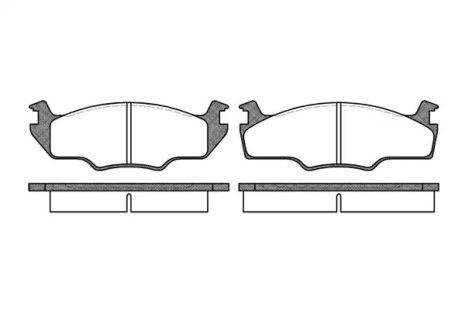 Комплект гальмівних колодок AUDI A1, ZHONGHUA(BRILLIANCE) V5, SKODA ROOMSTER, WOKING (P021310)