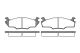 Комплект гальмівних колодок AUDI A1, ZHONGHUA(BRILLIANCE) V5, SKODA ROOMSTER, WOKING (P021310)