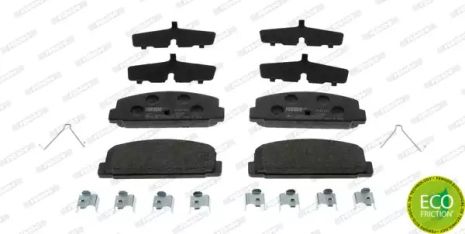Комплект гальмівних колодок MAZDA 626, MAZDA RX-7, MAZDA PREMACY, FERODO (FDB1721)