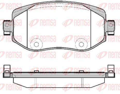 Renault Megane, Remsa (172408) Набір гальмівних колодок