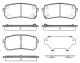 Комплект гальмівних колодок KIA SORENTO, REMSA (128812) Комплект гальмівних колодок KIA SORENTO, REMSA (128812)