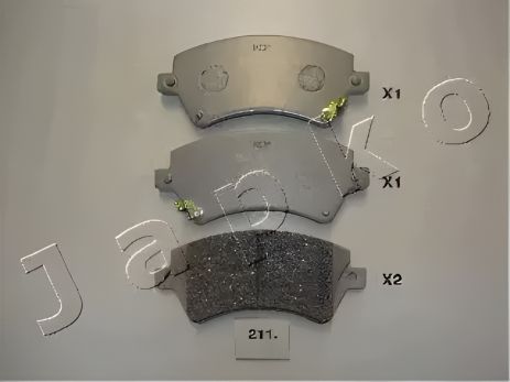 Гальмівних колодок комплект TOYOTA COROLLA, JAPKO (50211)