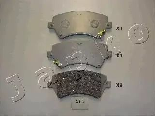 Комплект гальмівних колодок TOYOTA COROLLA, JAPKO (50211)