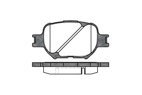 Комплект гальмівних колодок LEXUS IS, TOYOTA CROWN, TOYOTA MATRIX, REMSA (074200) Комплект гальмівних колодок LEXUS IS, TOYOTA CROWN, TOYOTA MATRIX, REMSA (074200)