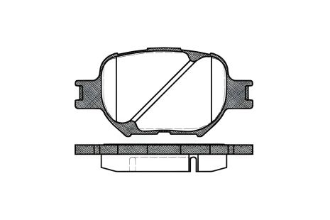 Комплект гальмівних колодок LEXUS IS, TOYOTA CROWN, TOYOTA MATRIX, REMSA (074200) Комплект гальмівних колодок LEXUS IS, TOYOTA CROWN, TOYOTA MATRIX, REMSA (074200)