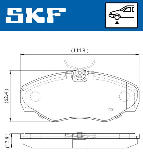 Nissan Primastar, Opel Vivaro, Renault Trafic, SKF (VKBP80034)