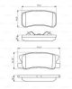 Комплект гальмівних колодок LANCIA FLAVIA, DODGE CALIBER, MITSUBISHI PAJERO, BOSCH (0986495357)