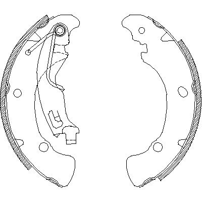 Комплект тормозных колодок LANCIA MUSA, FIAT IDEA, FIAT GRANDE, REMSA (404101)
