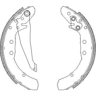 Комплект тормозных колодок SEAT INCA, VW CADDY, AUDI 100, WOKING (Z439700)