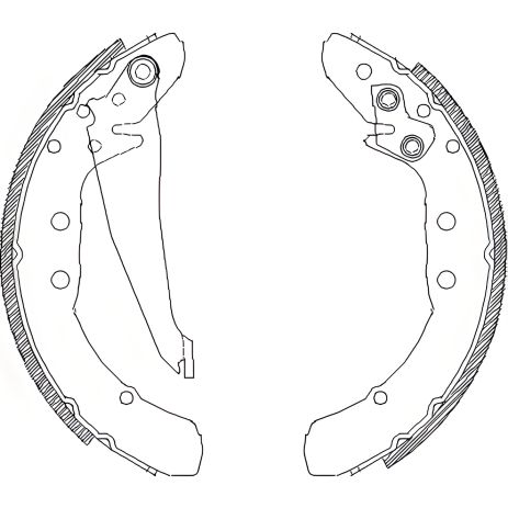 Тормозные колодки для SEAT INCA, VW CADDY, AUDI 100 от WOKING (Z439700)