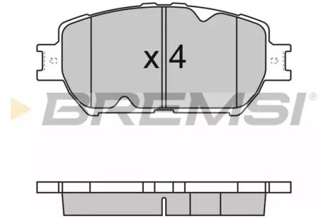 Комплект тормозных колодок LEXUS IS, TOYOTA CAMRY, LEXUS GS, BREMSI (BP3126)