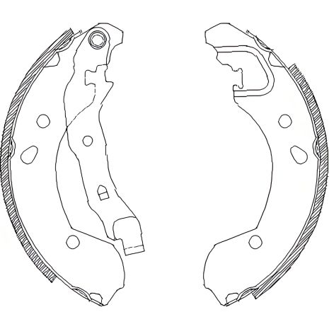 Набор тормозных колодок Renault Clio, Nissan Note, Nissan Micra, WOKING (Z416800)