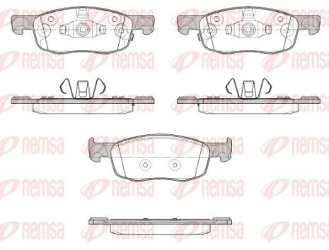 Toyota Aygo, Toyota Yaris, Remsa (193902) гальмівні колодки.