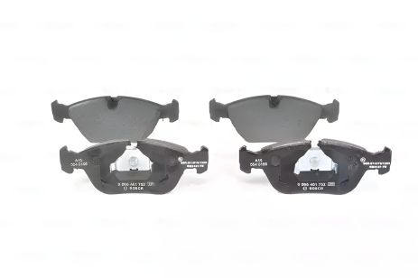 Комплект тормозных колодок для VOLVO 850/C70/S70, BOSCH (0986461752)