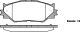 Гальмівних колодок комплект LEXUS IS, WOKING (P1301300)