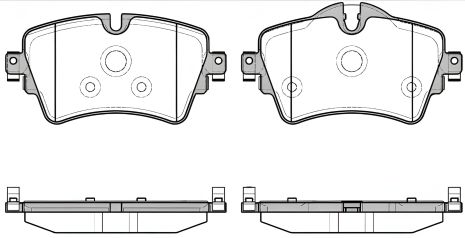 Комплект тормозных колодок BMW 2, REMSA (159908) Комплект тормозных колодок BMW 2, REMSA (159908)