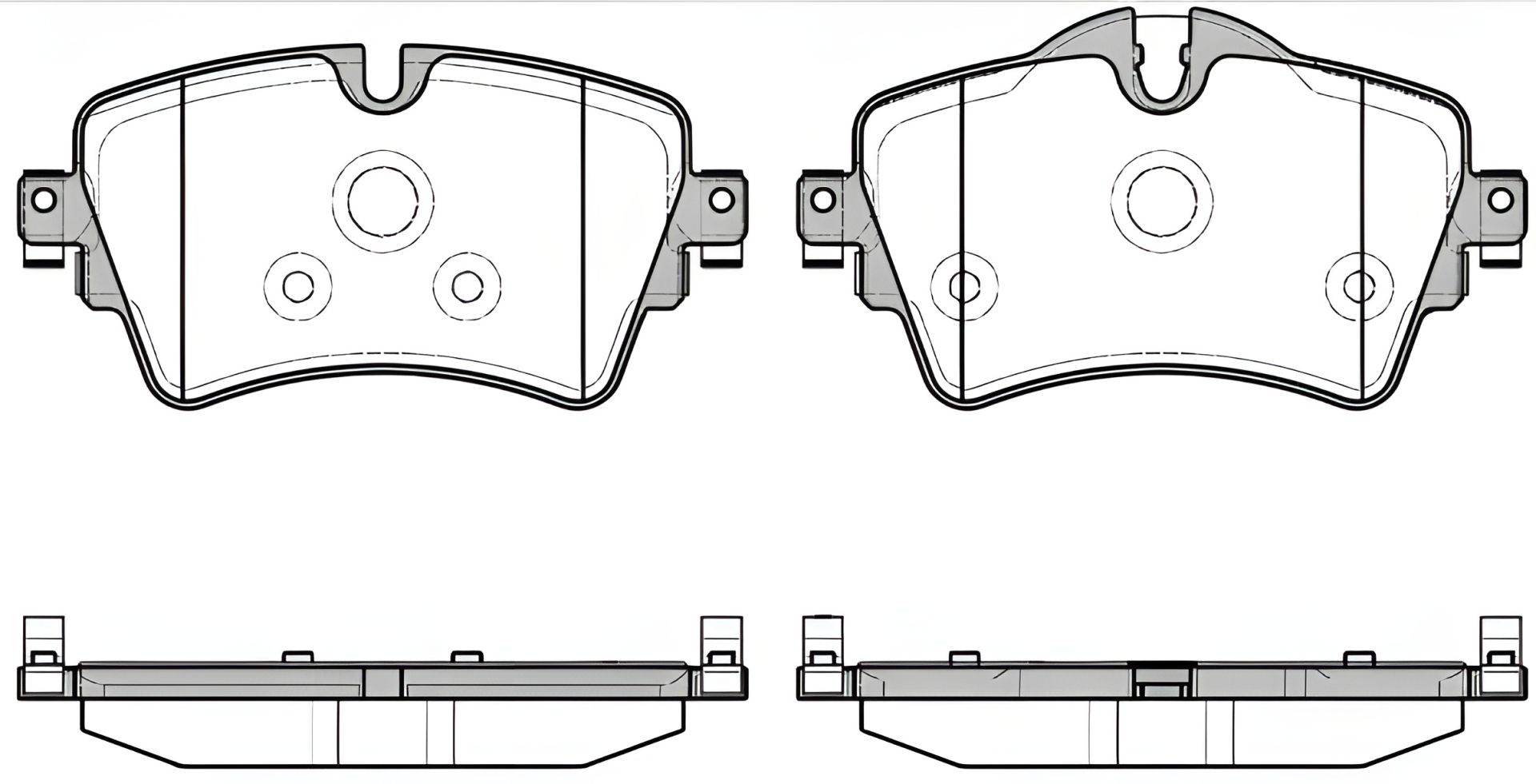 Комплект тормозных колодок BMW 2, REMSA (159908) Комплект тормозных колодок BMW 2, REMSA (159908)