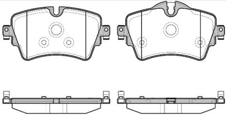Комплект тормозных колодок BMW 2, REMSA (159908)