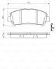 Комплект тормозных колодок SUZUKI KIZASHI, NISSAN QASHQAI, NISSAN X-TRAIL, BOSCH (0986494501)