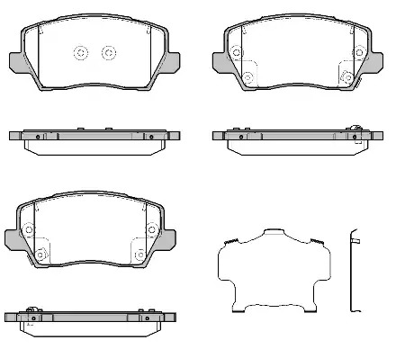 Комплект тормозных колодок KIA PICANTO, REMSA (180302)