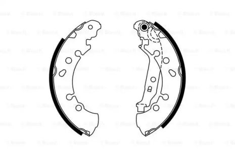 Комплект тормозных колодок DAIHATSU CHARADE, TOYOTA YARIS, BOSCH (0986487759)