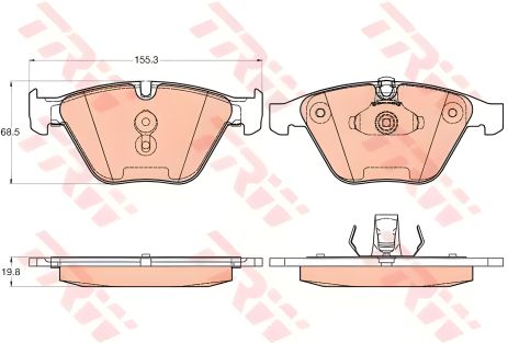Тормозные колодки комплект BMW 7, BMW X1, TRW (GDB2021) Тормозные колодки комплект BMW 7, BMW X1, TRW (GDB2021)