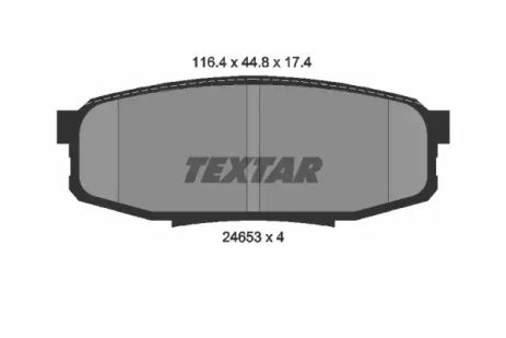 Комплект гальмівних колодок HYUNDAI XG, LEXUS LX, TOYOTA TUNDRA, TEXTAR (2465301)
