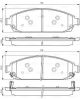 Комплект гальмівних колодок JEEP COMMANDER, JEEP GRAND, BOSCH (0986494370)