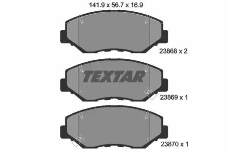 Acura ilx, Honda Civic, Honda CR-V, Textar (2386801)