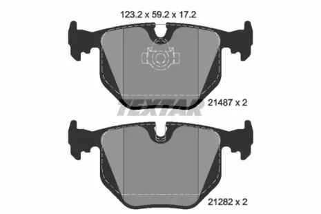 Комплект тормозных колодок LAND ROVER, BMW X3, BMW 3, TEXTAR (2148703)