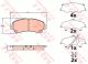 Комплект тормозных колодок RENAULT KADJAR, NISSAN X-TRAIL, NISSAN QASHQAI, TRW (GDB3648)