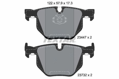 BMW X6, BMW X5, Textar Brake Pads (2344704)