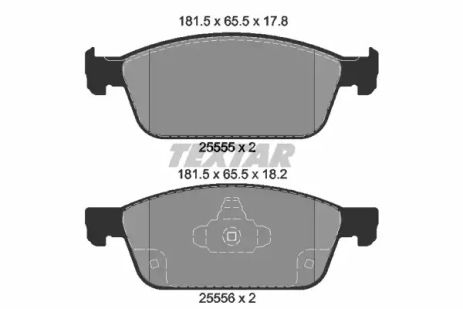 Комплект гальмівних колодок FORD KUGA, FORD TRANSIT, FORD TOURNEO, TEXTAR (2555501)