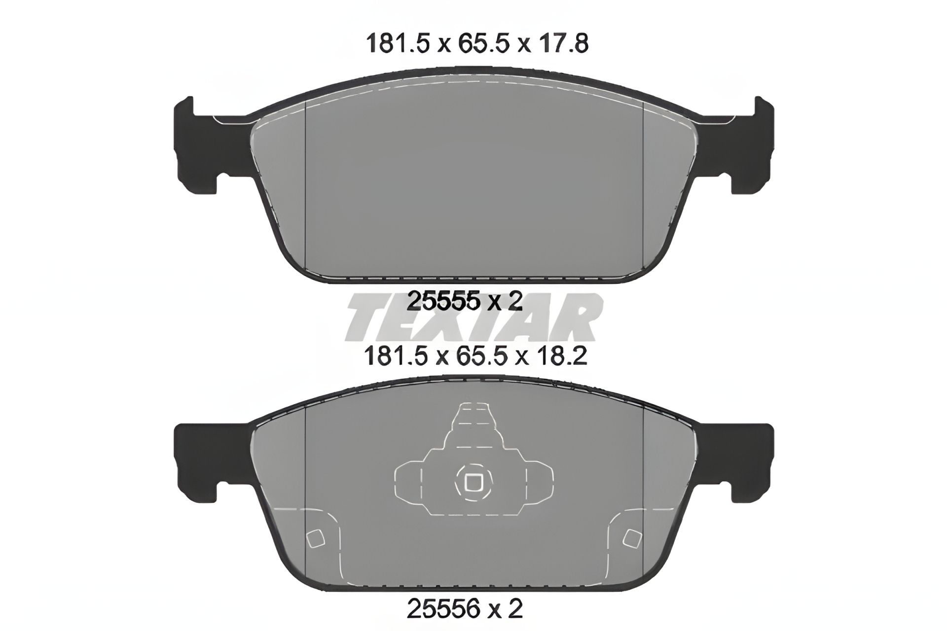 Комплект гальмівних колодок FORD KUGA, FORD TRANSIT, FORD TOURNEO, TEXTAR (2555501) - Надійне гальмування Комплект гальмівних колодок FORD KUGA, FORD TRANSIT, FORD TOURNEO, TEXTAR (2555501) - Надійне гальмування