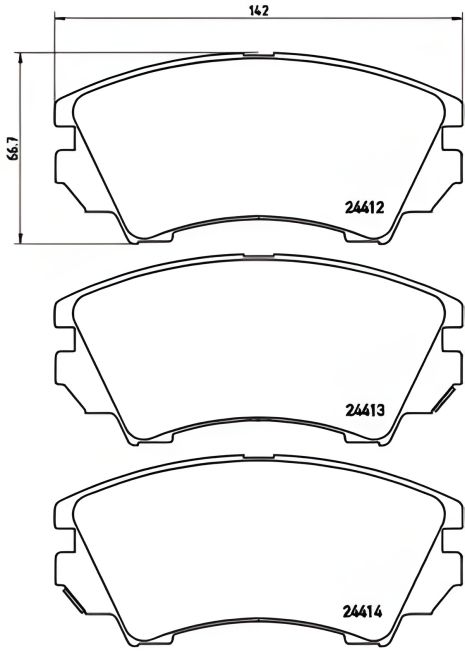 Комплект колодок гальмівних ROEWE (SAIC), BUICK LA, GMC TERRAIN, BREMBO (P59055) Комплект колодок гальмівних ROEWE (SAIC), BUICK LA, GMC TERRAIN, BREMBO (P59055)