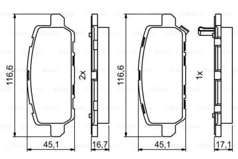 Honda Accord, Honda HR-V, Honda Stepwgn, Bosch (0986494838)