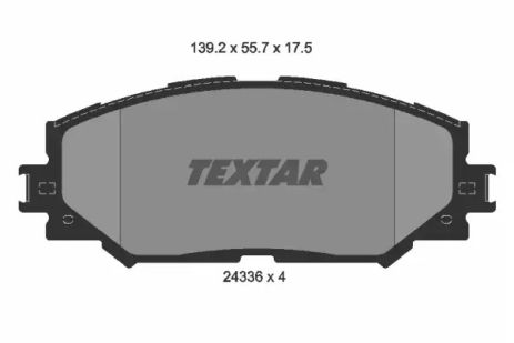 Scion XD, Lexus HS, Subaru Trezia, Textar (2433601)