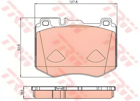 Комплект тормозных колодок MB E-CLASS, MB CLS, TRW (GDB2081) Комплект тормозных колодок MB E-CLASS, MB CLS, TRW (GDB2081)