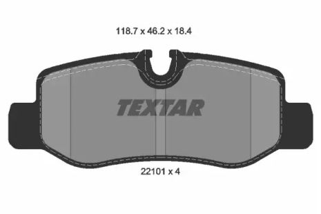 Комплект тормозных колодок LORINSER LS, MB (FJDA), MB EQV, TEXTAR (2210101)