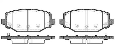 Комплект тормозных колодок LANCIA VOYAGER, FIAT FREEMONT, DODGE JOURNEY, WOKING (P1583304)