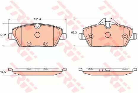 BMW I3 SET PADS, TRW (GDB2038)